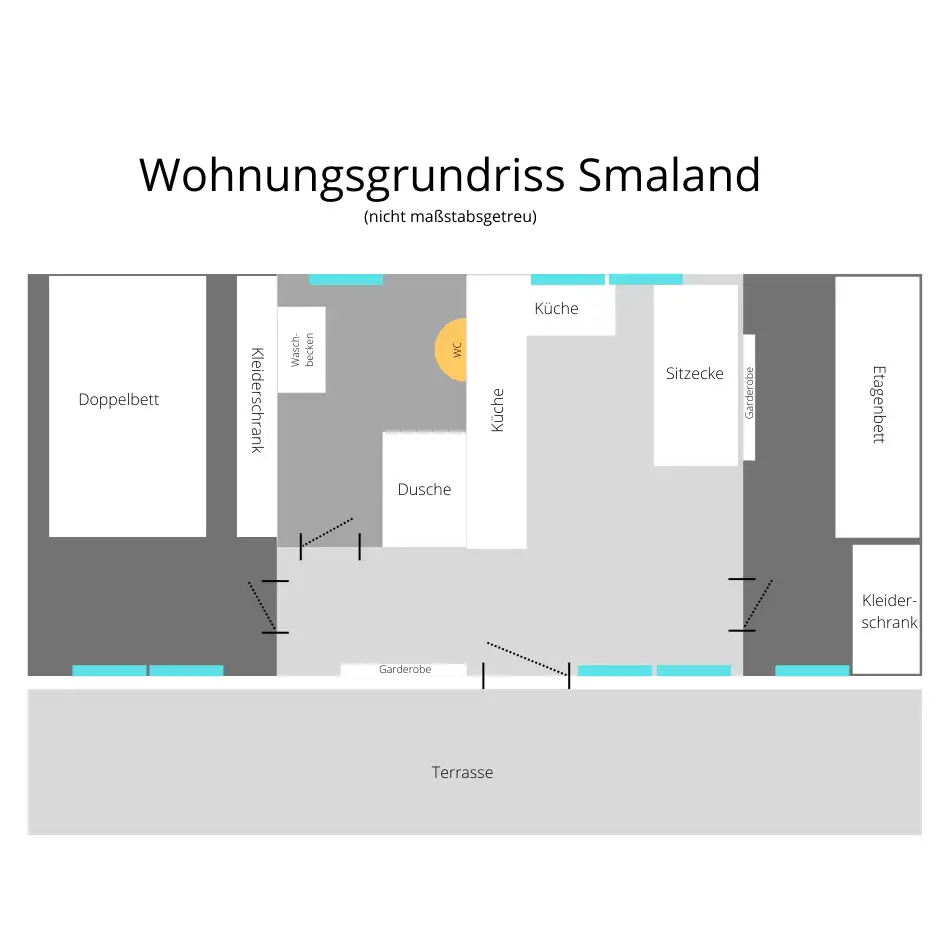 Smaland_Wohnungsgrundriss_Ferienhaus_Nordseeferienhoefe_Urlaub_auf_dem_Bauernhof